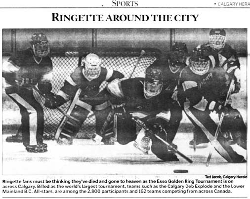 1999 2000 Ringette Calgary History